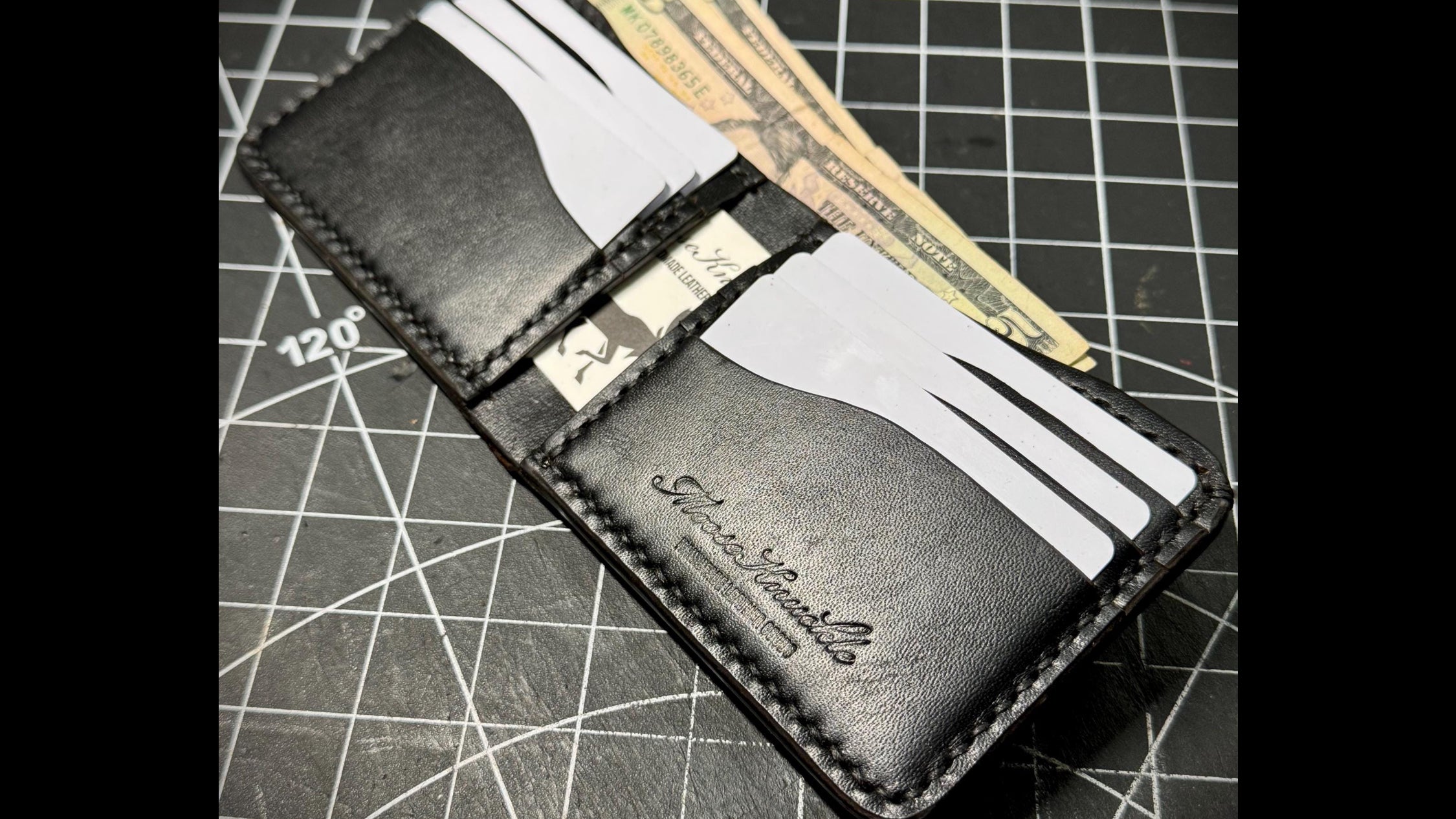 Black leather wallet 