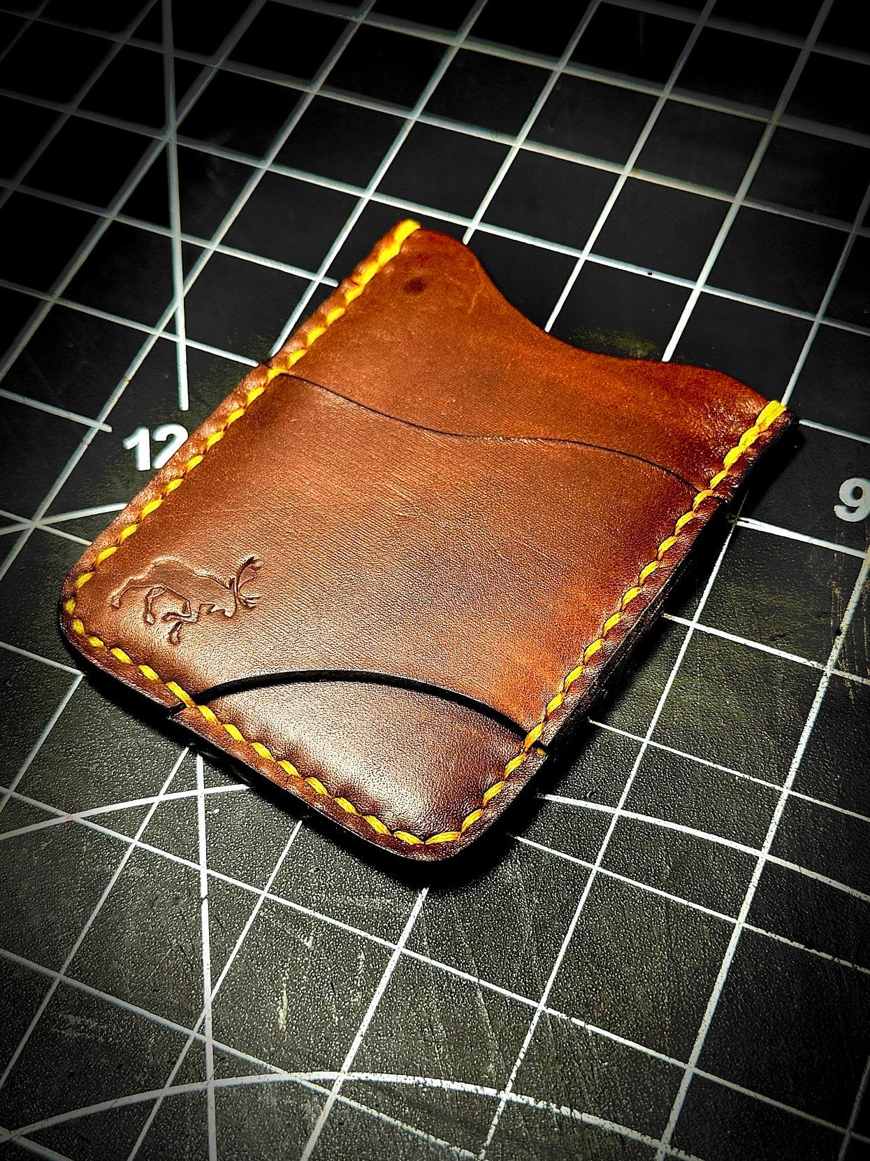 Minimalist Leather Card Wallet - Slim Profile