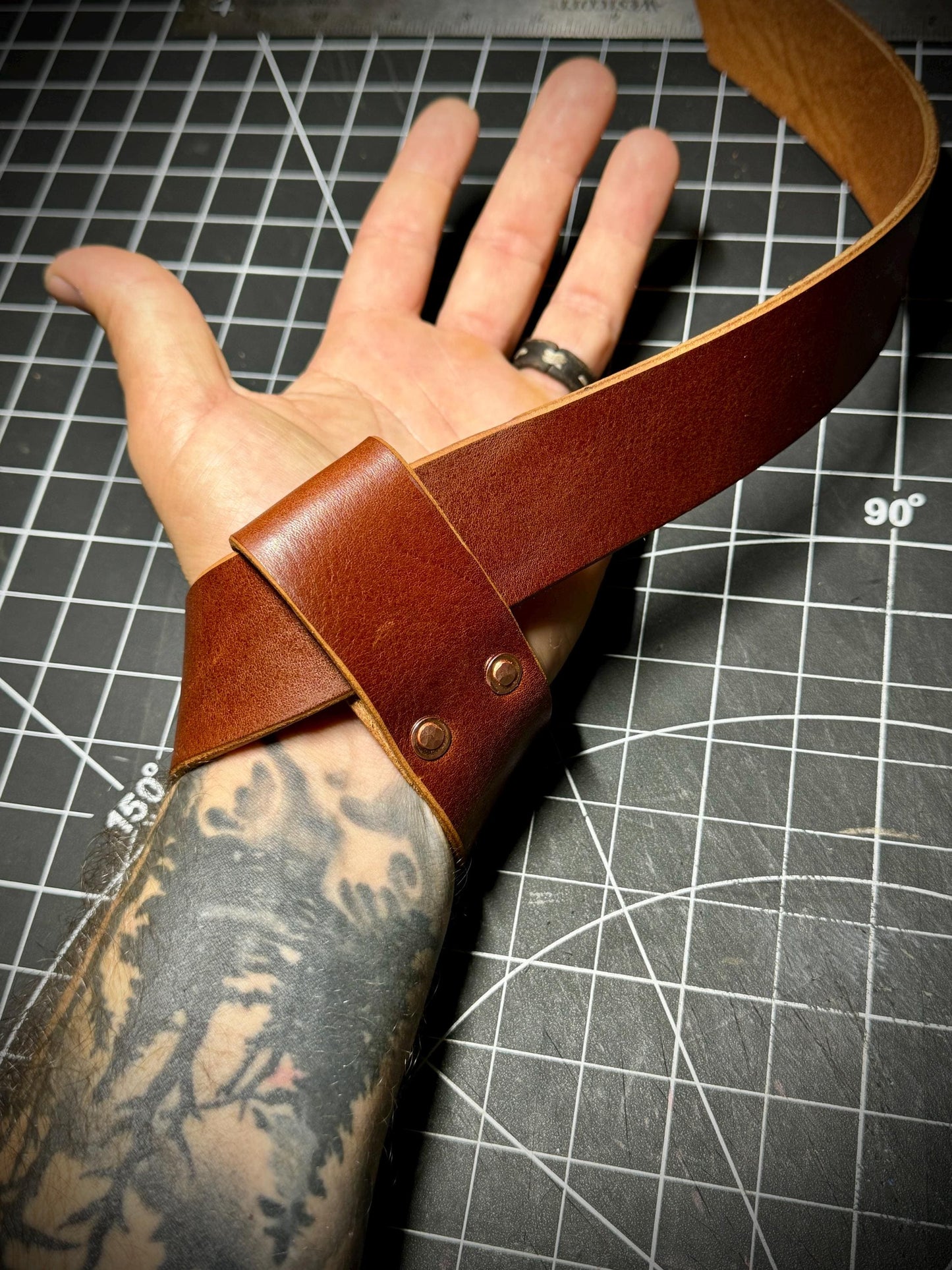 Leather Weightlifting Straps
