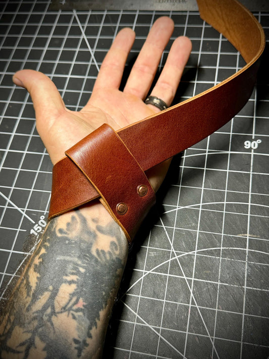 Leather Weightlifting Straps