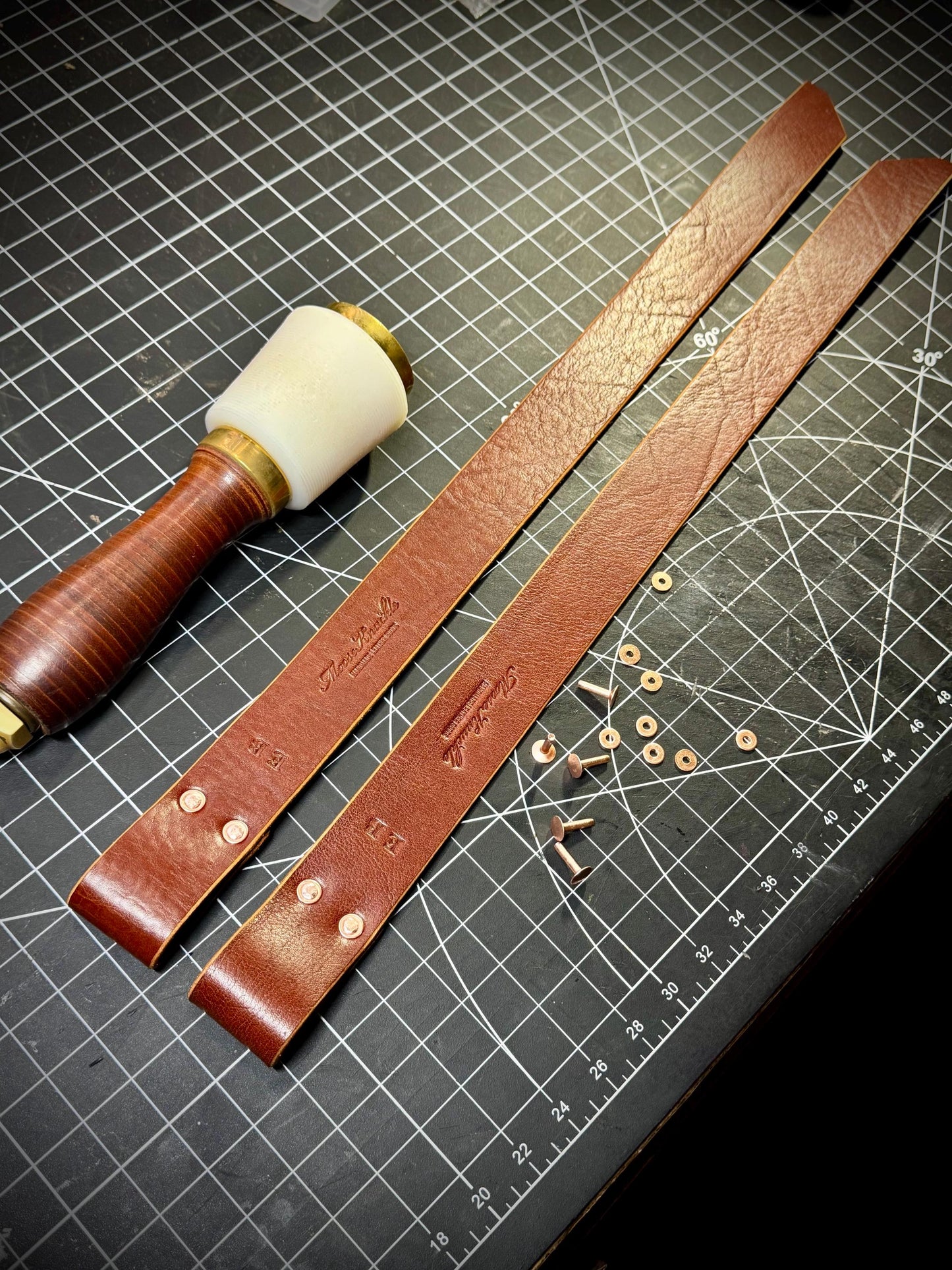 Leather Weightlifting Straps