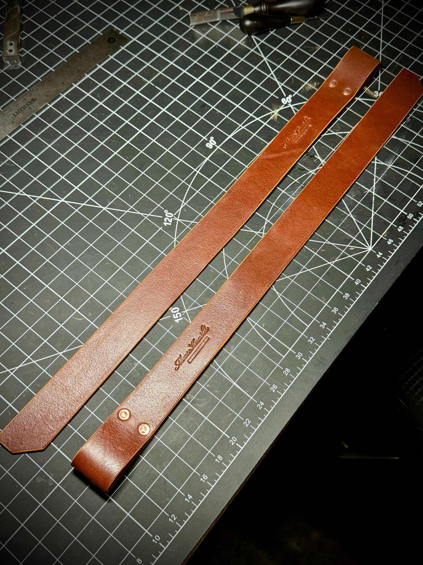 Leather Weightlifting Straps